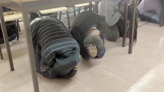 Simulacro de sismo testa emergência na escola Paulo Quintela