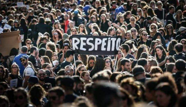 Professores e enfermeiros nas manifestações em Lisboa