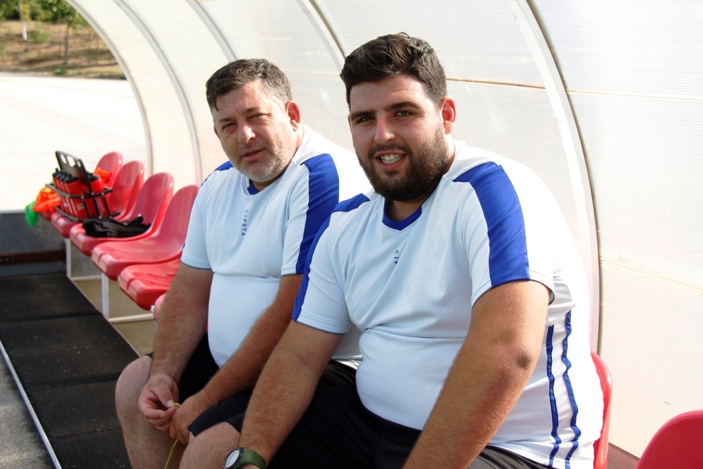 Pai e filho na equipa técnica do Carção