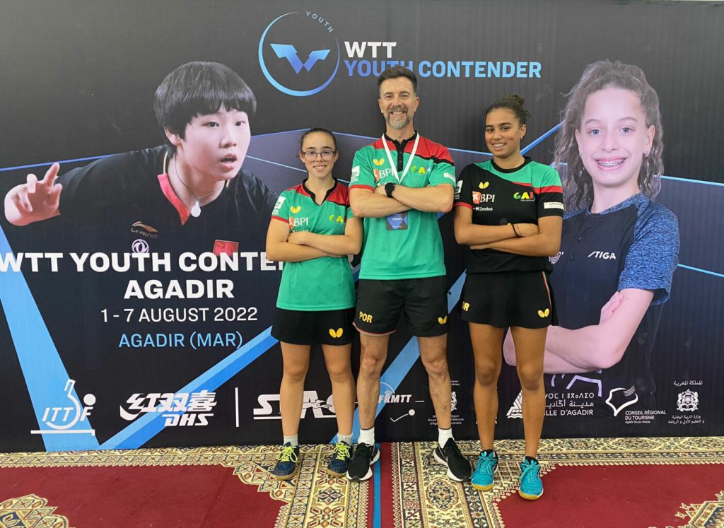Mesatenistas de Mirandela em bom plano no WTT Youth Contender de Marrocos
