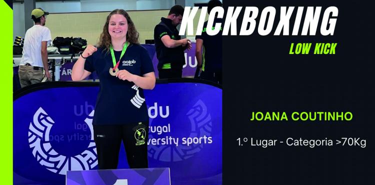 Aluna do IPB conquista ouro em Low Kick no Campeonato Nacional Universitário de Kickboxing